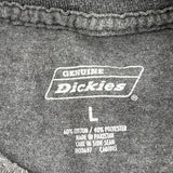 Dickies T-Shirt - Large Grey Cotton Blend