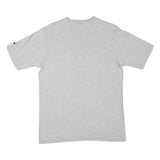 CHAMPION Womens Grey Pink Logo Graphic T-Shirt L Short Sleeve Crew Neck