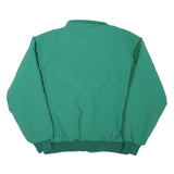 JB BK Mens Green Polyester Blend Zip Jacket XL Plain Casual Outerwear