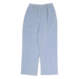 ALFRED DUNNER Womens Cotton Blend Light Blue Regular Fit Straight Trousers W25