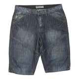 TEDDY'S Mens Denim Blue Casual Shorts L W36 Cotton Blend Stylish Comfortable Fit