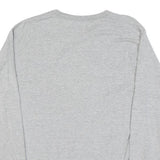 CHAMPION Mens Grey Long Sleeve Crew Neck Signature Logo T-Shirt M