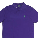 POLO RALPH LAUREN Mens Purple Polo Shirt Cotton Short Sleeve M Classic Fit
