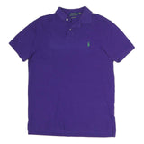 POLO RALPH LAUREN Mens Purple Polo Shirt Cotton Short Sleeve M Classic Fit