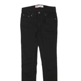 LEVI'S Mens Black Slim Skinny Denim Medium W25 L28 Zip Cotton Blend Jeans