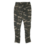 H&M Mens Cotton Blend Camouflage Slim Tapered Trousers W31 L31 Drawstring Casual