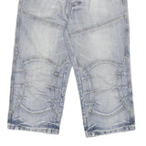 EIGHT2NINE Mens Cotton Blend Blue Casual Denim Shorts M W32 Three Quarter Length