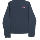 THE NORTH FACE Womens Navy & Pink Hoodie Zip Jacket S Polyester Blend Outdoor