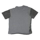 NAUTICA Womens Grey & Dark Grey Cotton Blend T-Shirt L Short Sleeve Crew Neck