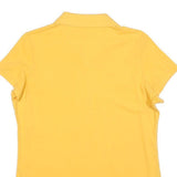 NIKE Womens Yellow Polo Shirt XL Cotton Blend Short Sleeve Plain Casual Summer
