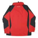 SPRAYWAY Mens Red & Black Outdoor Jacket S Polyester Blend Zip Comfort Style