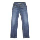 LEVI'S Womens Jeans Slim Skinny Denim Medium Wash W38 L33 Stylish Pocket Detail