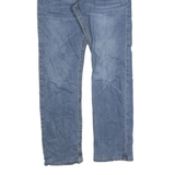 WRANGLER Mens Regular Fit Straight Leg Denim Blue Jeans Cotton Zip W30 L30