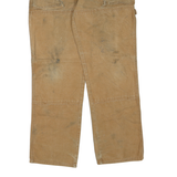 DICKIES Mens Regular Fit Straight Cotton Blend Jeans Beige W34 L32 Workwear