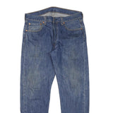 LEVI'S 501 Mens Jeans Blue Regular Straight Denim Medium W32 L28 Classic Button