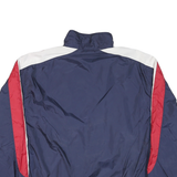 FILA Mens Blue & Red & White Colourblock Track Jacket M Polyester Blend
