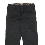 CARHARTT WIP Mens Cotton Black Regular Straight Trousers W34 L26 Casual Workwear