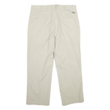 DICKIES Mens Regular Fit Beige Polyester Blend Trousers W36 L28 Workwear Casual