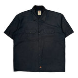 Dickies Short Sleeve Shirt - XL Black Cotton Blend