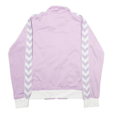 HUMMEL Womens Lilac & White Zip Jacket M Polyester Plain Sports Casual