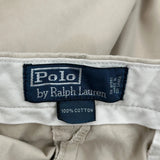 Polo By Ralph Lauren Chino Shorts - 36W 8L Beige Cotton