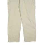 DICKIES Mens Beige Cotton Blend Regular Straight Trousers W38 L30 Workwear Zip