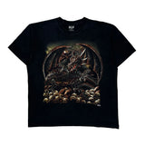 Dragon Wild Single Stitch T-Shirt - XL Black Cotton