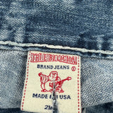 True Religion Contrast Stitch Jeans - 30W UK 8 Blue Denim