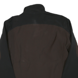 STARTER Mens Black & Brown Zip Up Classic Jacket S Polyester Blend Casual
