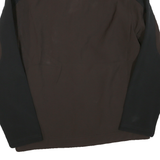 STARTER Mens Black & Brown Zip Up Classic Jacket S Polyester Blend Casual