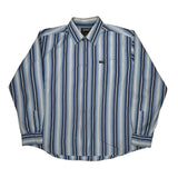 Avirex Striped Shirt - 2XL Blue Cotton