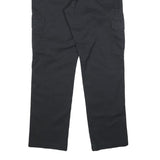 DICKIES Mens Cotton Blend Black Slim Straight Trousers W32 L29 Workwear Zip