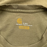 Carhartt T-Shirt - Large Green Cotton