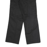 DICKIES Mens Polyester Blend Black Regular Cargo Trousers W31 L30 Workwear Zip