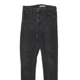 LEVI'S Womens Jeans Black Slim Skinny Denim Medium W27 L31 Zip Cotton Blend