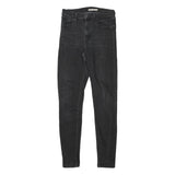 LEVI'S Womens Jeans Black Slim Skinny Denim Medium W27 L31 Zip Cotton Blend