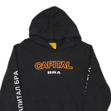 CAPITAL BRA Mens Black Hoodie M Gucciland Tour Cotton Blend Pullover