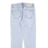ZARA Womens Light Blue Regular Fit Straight Leg Denim Jeans Cotton W32 L32