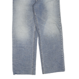 DICKIES Mens Jeans Blue Regular Straight Denim Light W34 L28 Workwear Zip