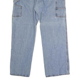 CARHARTT Mens Blue Regular Fit Straight Denim Jeans W36 L31 Button Closure