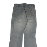 HBT Mens Jeans Blue Regular Bootcut Denim Light W30 L30 Zip Cotton Casual