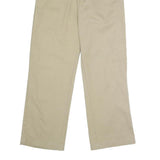 DICKIES Mens Polyester Blend Beige Classic Straight Trousers W30 L30 Workwear