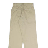 DICKIES Mens Polyester Blend Beige Classic Straight Trousers W30 L30 Workwear