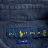 Ralph Lauren Slim Fit Short Sleeve Shirt - Medium Blue Cotton