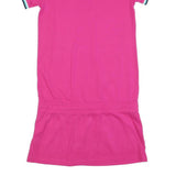 LACOSTE Womens Pink Polo Cotton Blend Short Sleeve Mini Dress S Casual Sport