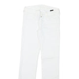 7 FOR ALL MANKIND Womens Regular Fit Straight Denim White Cotton Blend Zip W26