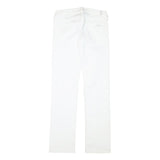 7 FOR ALL MANKIND Womens Regular Fit Straight Denim White Cotton Blend Zip W26