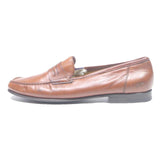 SANTONI Womens Brown Leather Loafers UK 8 Classic Stylish Comfortable