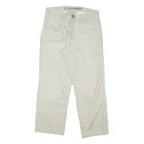 SERGIO TACCHINI Mens Regular Beige Cotton Blend Zip Trousers W31 L29 Casual Wear