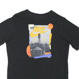 NIKE Womens Black Graphic T-Shirt XL Short Sleeve Crew Neck Urban Print